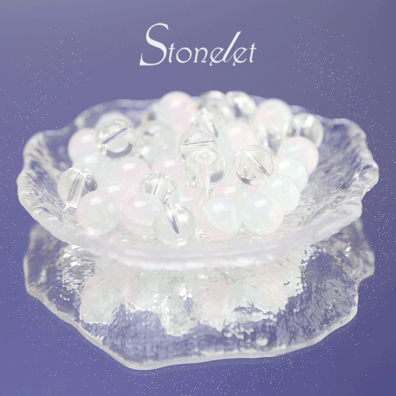 Stonelet DIY Bead Box(1oz) – Mixed Aesthetic Healing Energy Stones for Bracelet Making | Ins-Style, Relaxing, Creative Jewelry DIY Kit-9035