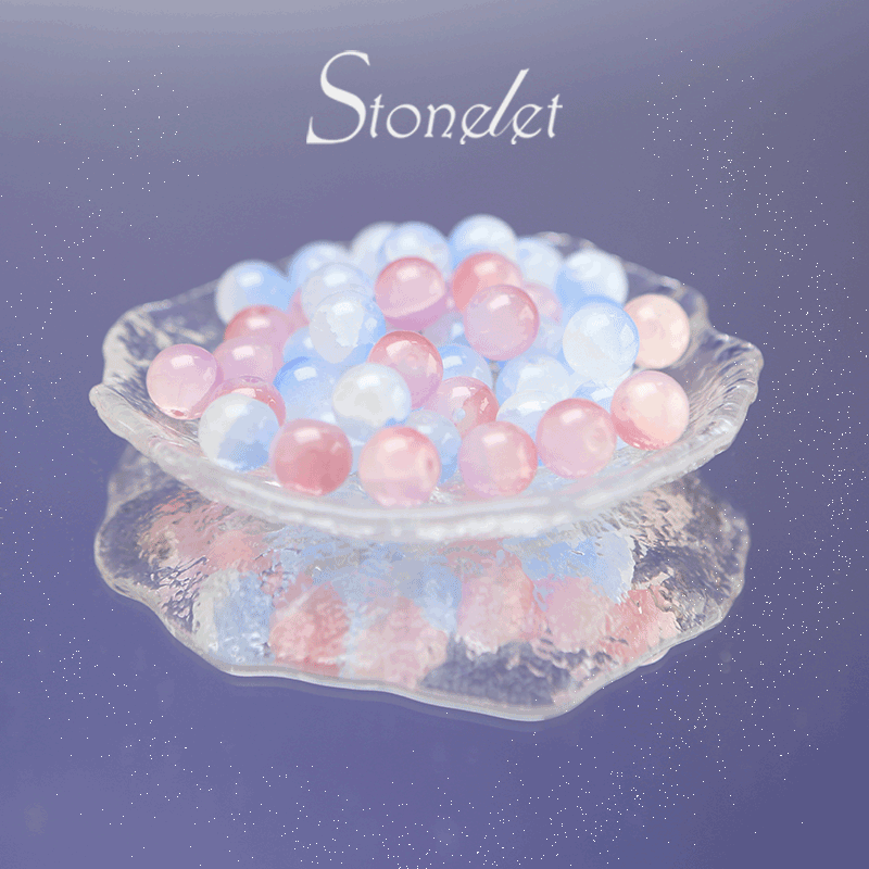 Stonelet DIY Bead Box(1oz) – Mixed Aesthetic Healing Energy Stones for Bracelet Making | Ins-Style, Relaxing, Creative Jewelry DIY Kit-9043