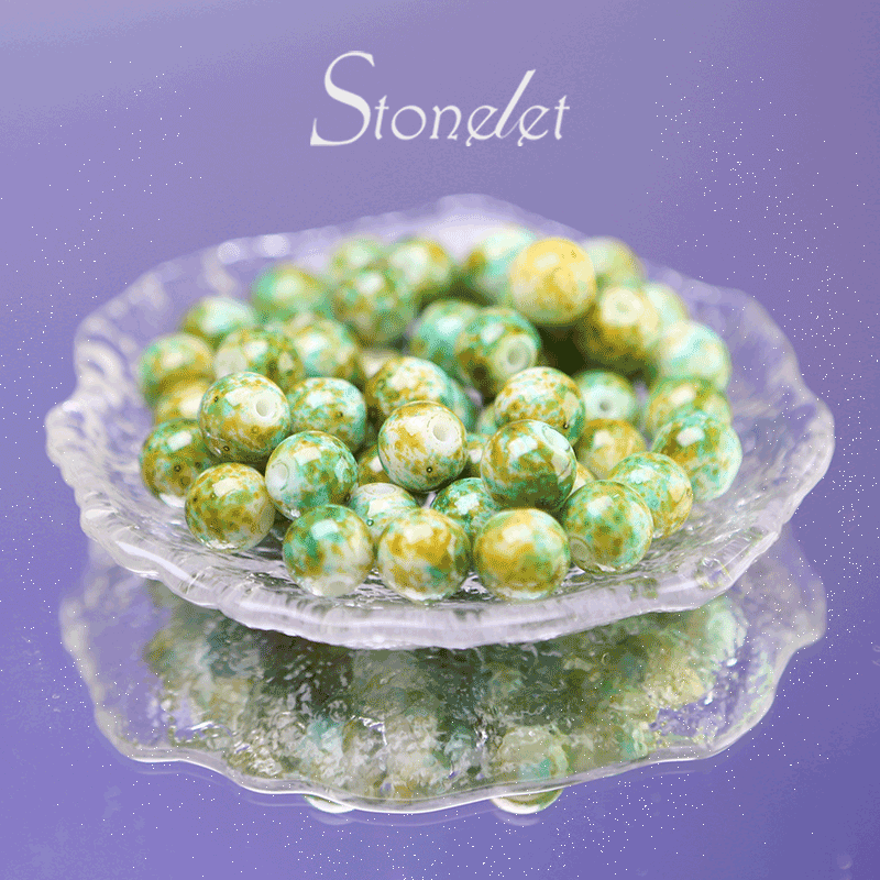 Stonelet DIY Bead Box(1oz) – Mixed Aesthetic Healing Energy Stones for Bracelet Making | Ins-Style, Relaxing, Creative Jewelry DIY Kit-9010