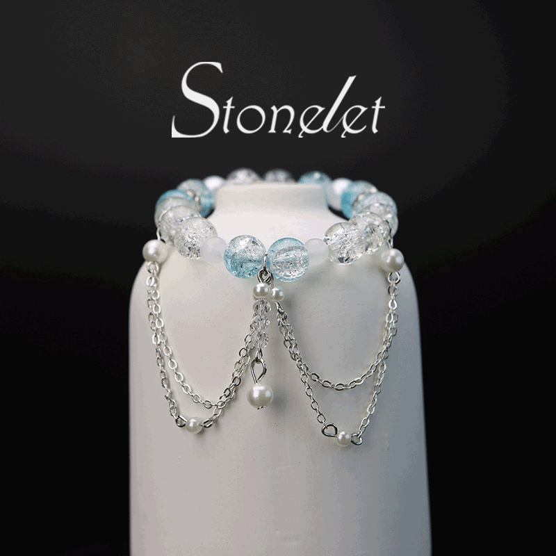 Stonelet Bestselling Forest-Inspired Moon Crystal Bracelet Colorful Sweet Design Unique Aesthetic Style Everyday Gift for Friends-6025