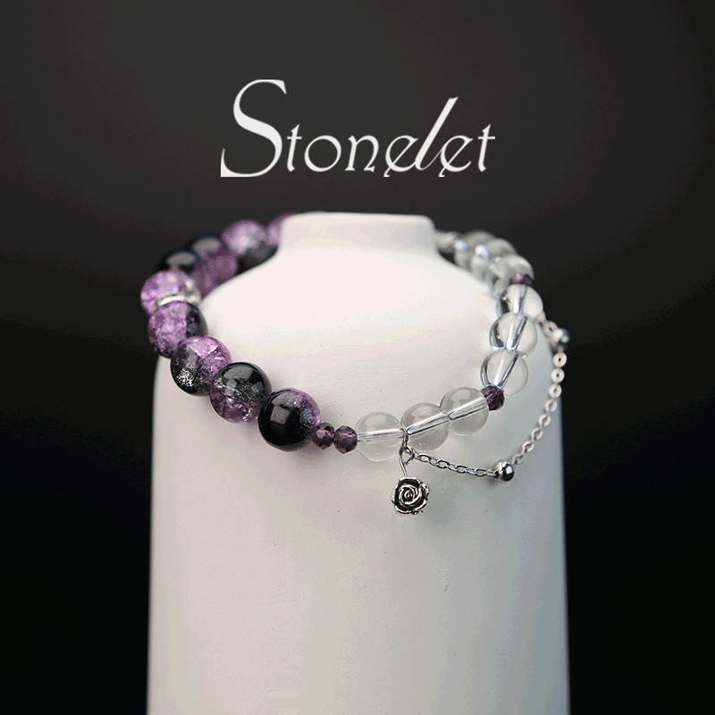 Stonelet Violet Fox Spirit Bracelet Little Prince Series Unique Aesthetic Chic Style Versatile Gift for Girlfriend or Best Friend-6003