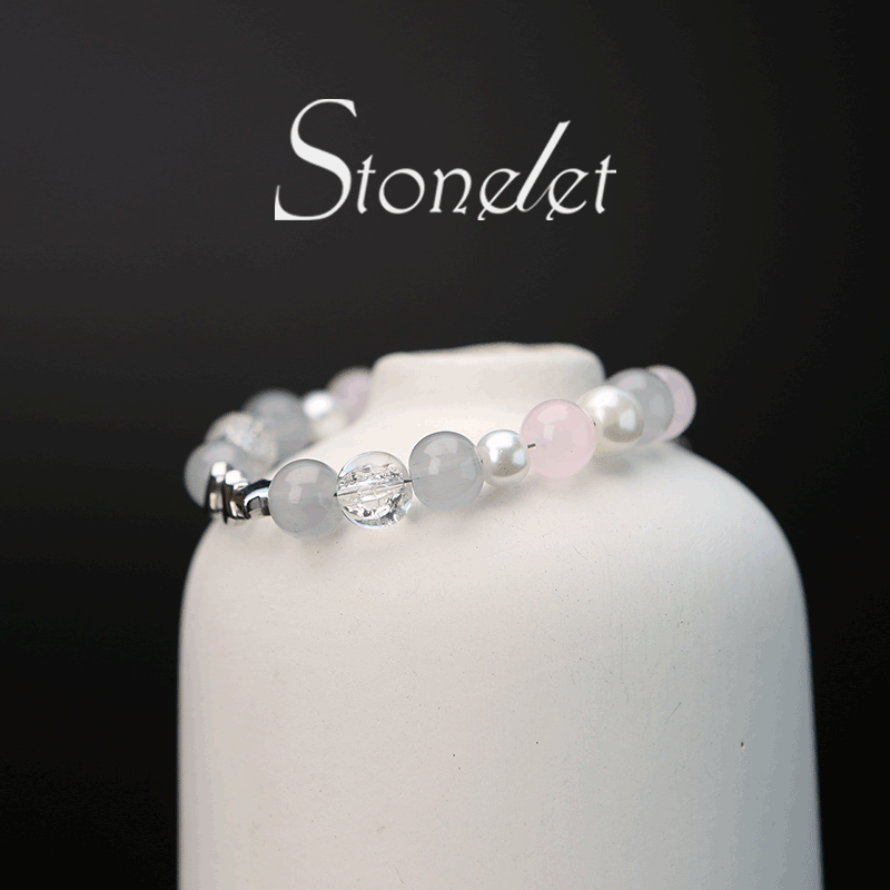 Stonelet Summer Blue Rainbow Misty Sea Cat’s Eye Beaded Bracelet Unique Design 2025 New Star Motif Fresh Feminine Style Everyday Wear-6031