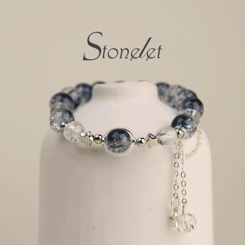 Stonelet Galaxy Drizzle Ethereal Star Floral Butterfly Bracelet Unique Design Brightening Sweet Versatile Gift for Besties-6019