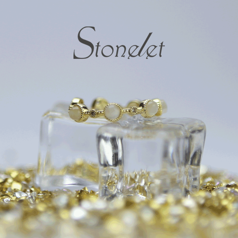 Stonelet Cat Eye Baroque Ring Adjustable Vintage French Unique Elegant Charming Daily Date Gift Accessory