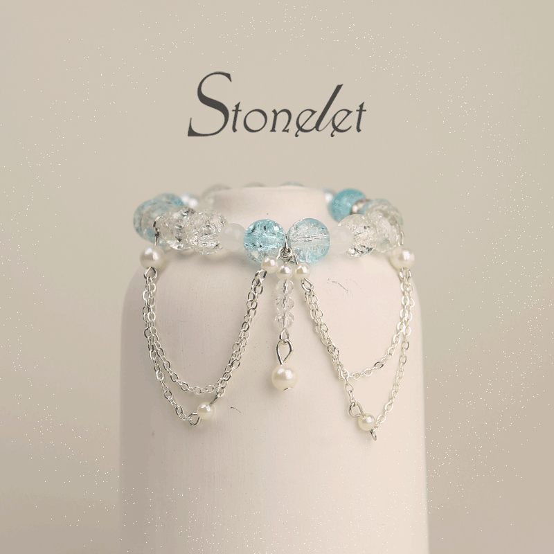Stonelet Bestselling Forest-Inspired Moon Crystal Bracelet Colorful Sweet Design Unique Aesthetic Style Everyday Gift for Friends-6025