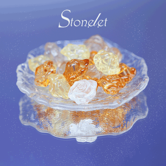 Stonelet DIY Bead Box(1oz) – Mixed Aesthetic Healing Energy Stones for Bracelet Making | Ins-Style, Relaxing, Creative Jewelry DIY Kit-9027