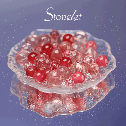 Stonelet DIY Bead Box(1oz) – Mixed Aesthetic Healing Energy Stones for Bracelet Making | Ins-Style, Relaxing, Creative Jewelry DIY Kit-9028