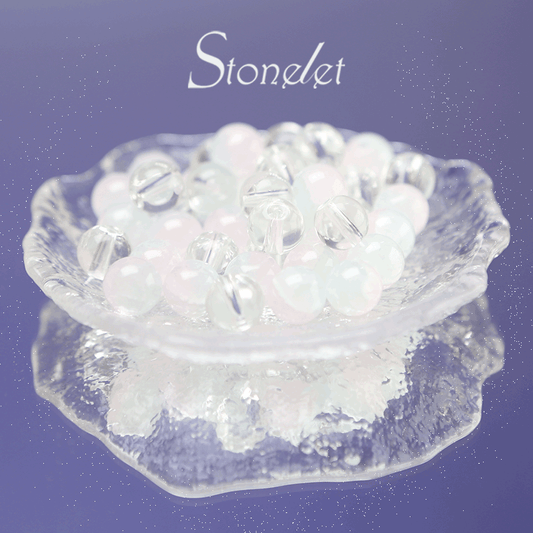 Stonelet DIY Bead Box(1oz) – Mixed Aesthetic Healing Energy Stones for Bracelet Making | Ins-Style, Relaxing, Creative Jewelry DIY Kit-9035