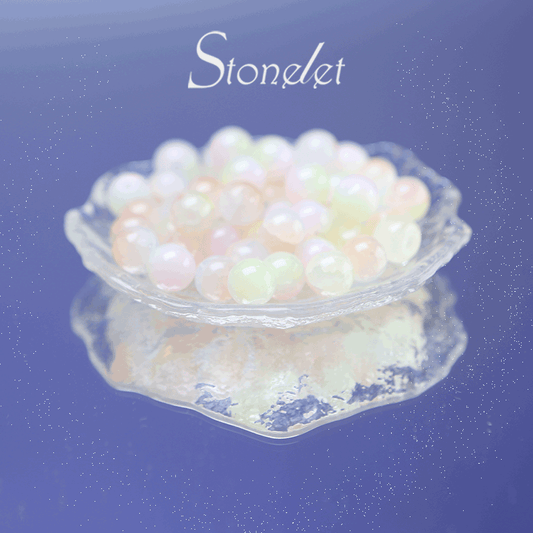 Stonelet DIY Bead Box(1oz) – Mixed Aesthetic Healing Energy Stones for Bracelet Making | Ins-Style, Relaxing, Creative Jewelry DIY Kit-9036