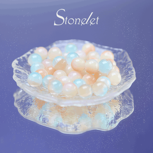 Stonelet DIY Bead Box(1oz) – Mixed Aesthetic Healing Energy Stones for Bracelet Making | Ins-Style, Relaxing, Creative Jewelry DIY Kit-9038