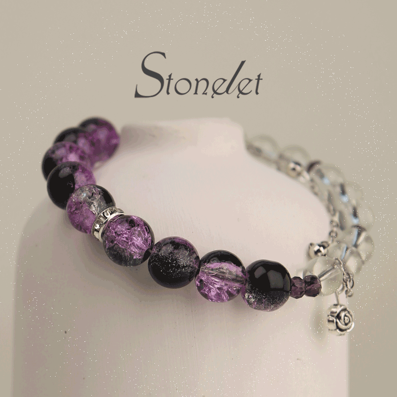 Stonelet Violet Fox Spirit Bracelet Little Prince Series Unique Aesthetic Chic Style Versatile Gift for Girlfriend or Best Friend-6003