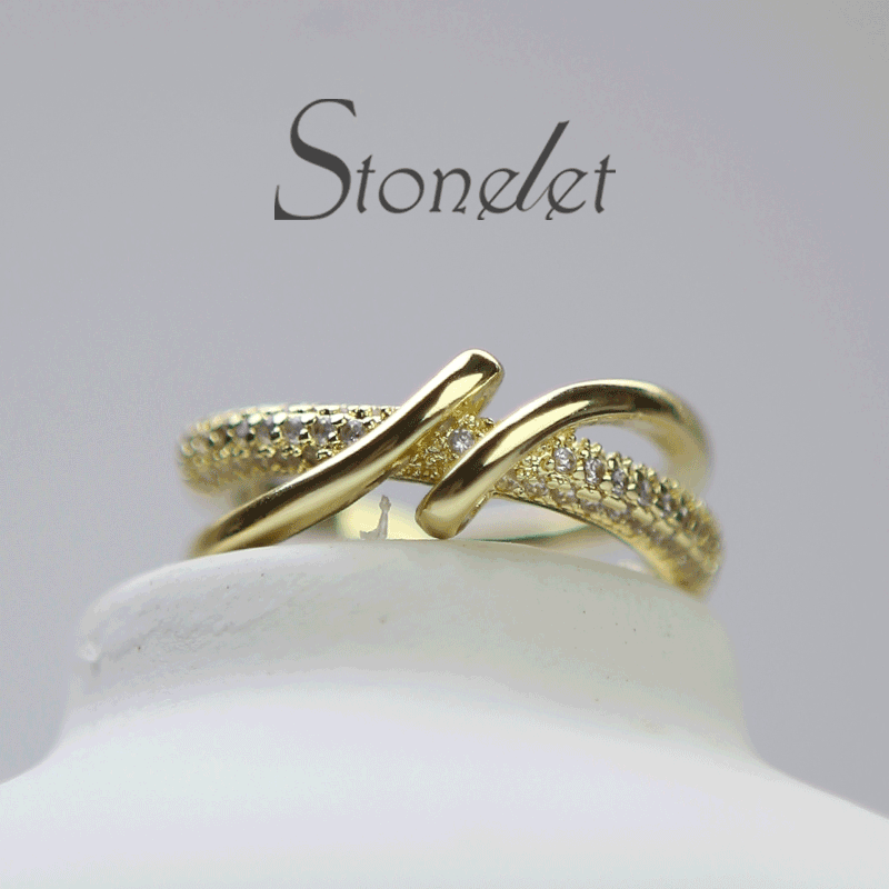 Stonelet Minimalist Band Ring Adjustable Elegant Trendy Unique Chic 2025 Daily Street Date Gift Accessory