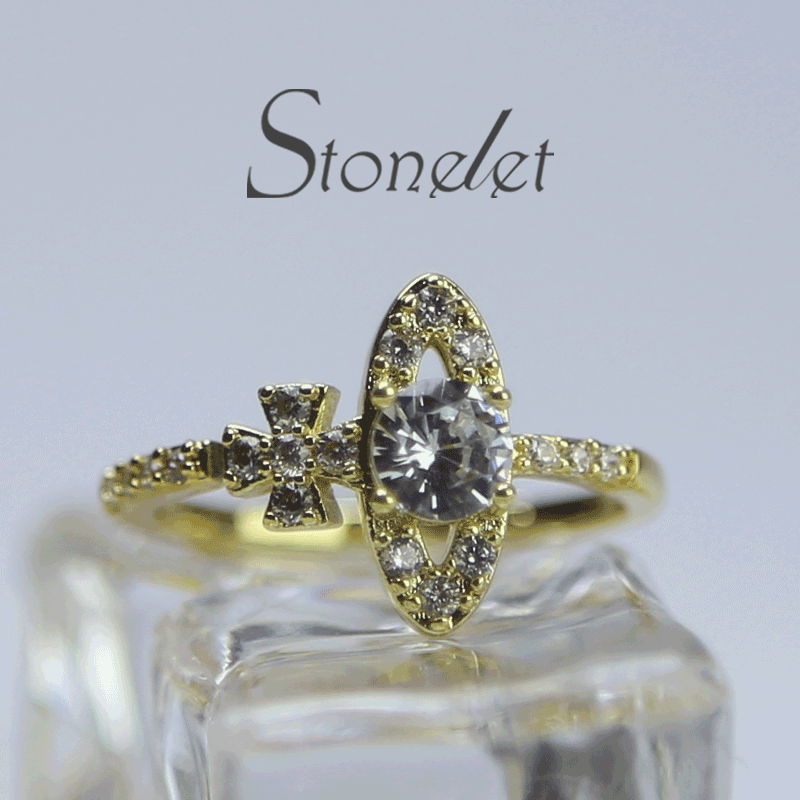 Stonelet Saturn Crystal Ring Adjustable Sparkling Elegant Luxe Unique 2025 Party Date Daily Gift Accessory