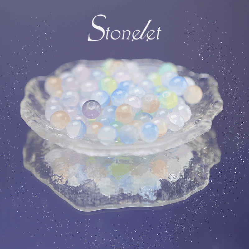 Stonelet DIY Bead Box(1oz) – Mixed Aesthetic Healing Energy Stones for Bracelet Making | Ins-Style, Relaxing, Creative Jewelry DIY Kit-9060