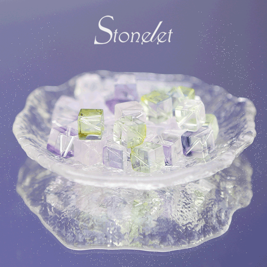 Stonelet DIY Bead Box(1oz) – Mixed Aesthetic Healing Energy Stones for Bracelet Making | Ins-Style, Relaxing, Creative Jewelry DIY Kit-9006