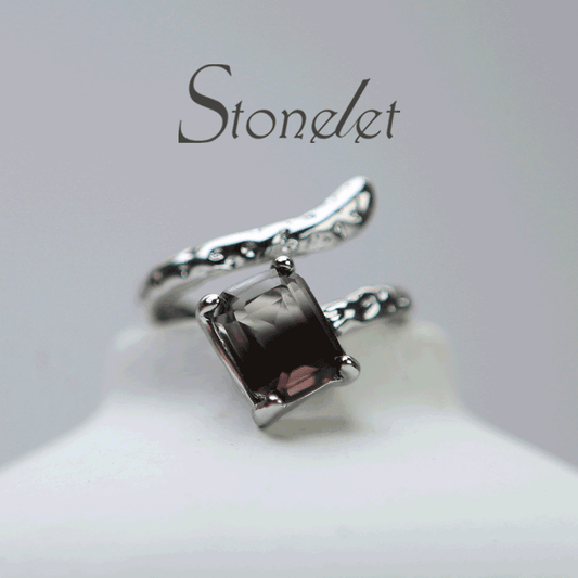 Stonelet Hip Hop Vintage Dark Ring Adjustable Trendy Edgy Unique Minimalist Street Party Gift Accessory