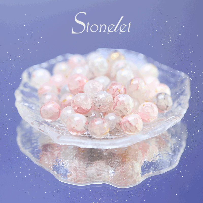 Stonelet DIY Bead Box(1oz) – Mixed Aesthetic Healing Energy Stones for Bracelet Making | Ins-Style, Relaxing, Creative Jewelry DIY Kit-9008